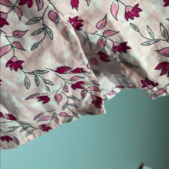 NWT Charter Club Floral Print Button up Top - Picture 3 of 5